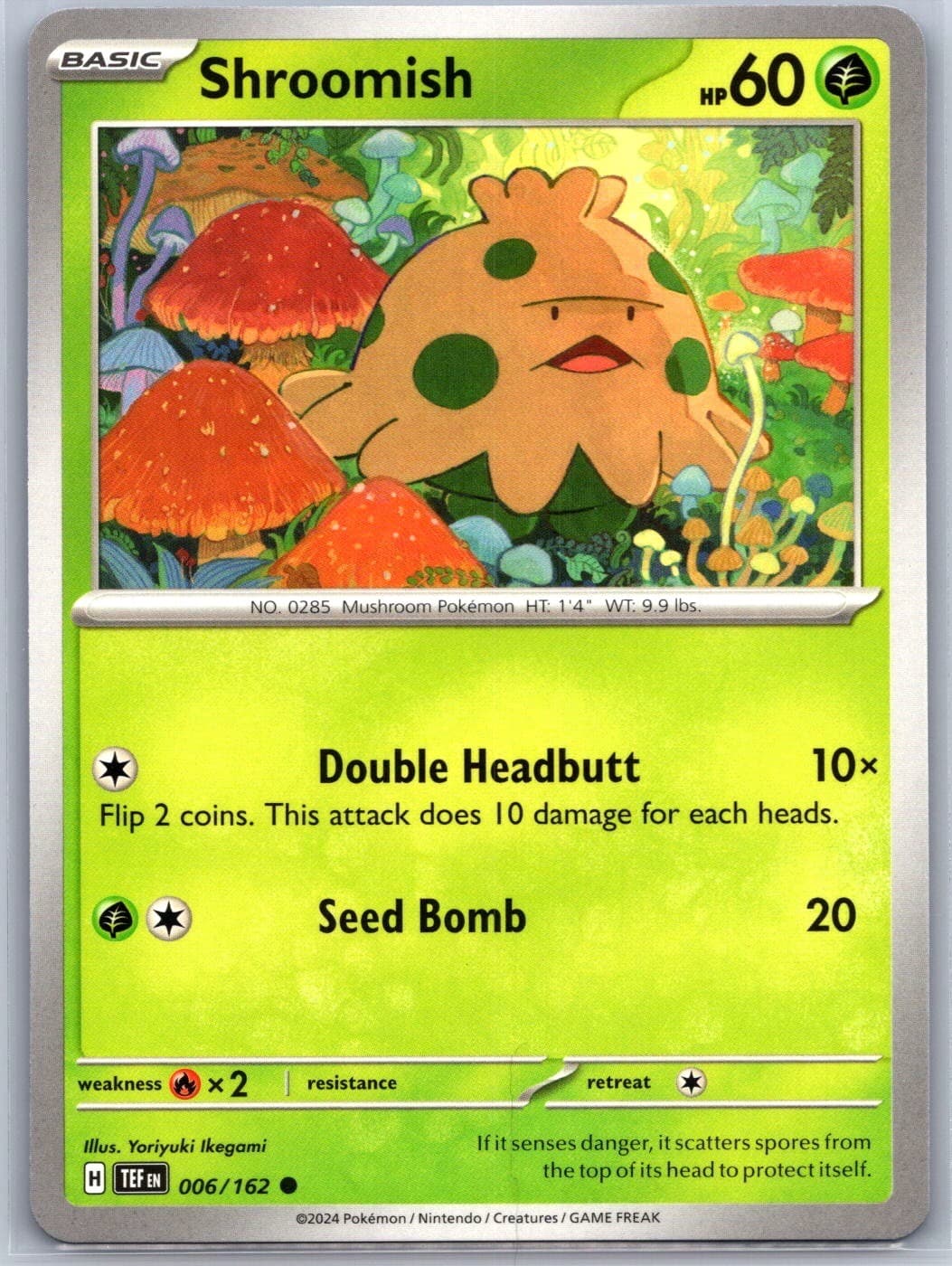 Shroomish 006/162 Common Temporal Forces Pokemon Near Mint