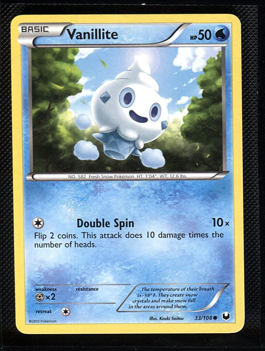 Vanillite 33/108 Dark Explorers NM Pokemon