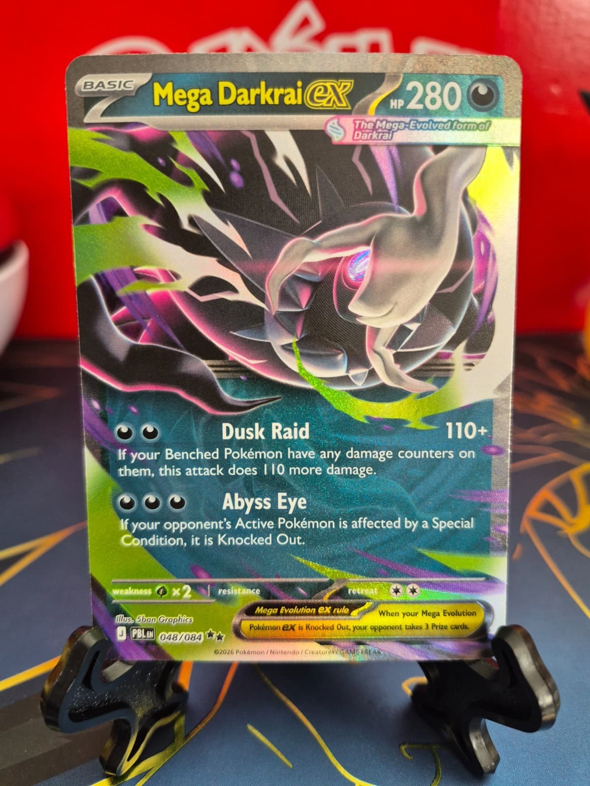Pokemon Mega Darkrai ex 48/84 Mega Evolutions: Pitch Black HOLO