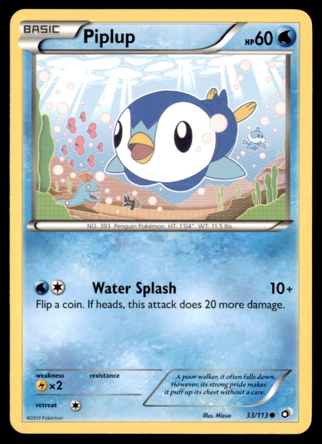 Piplup 33/113 Legendary Treasures 2013 LP