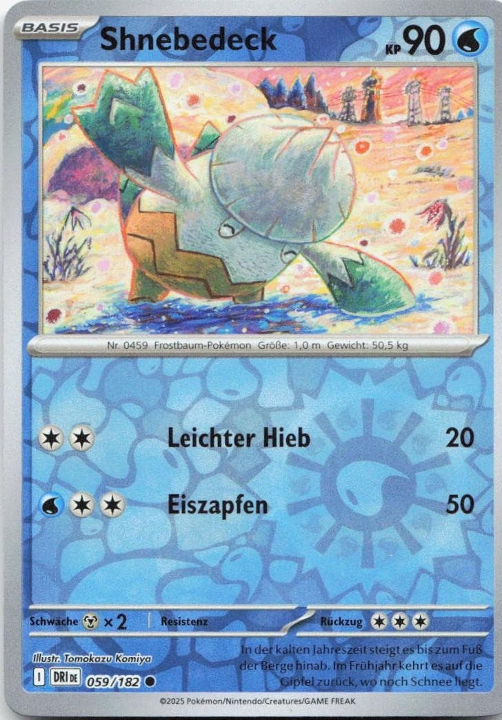 Pokémon Shnebedeck Ewige Rivalen #59 NM DE