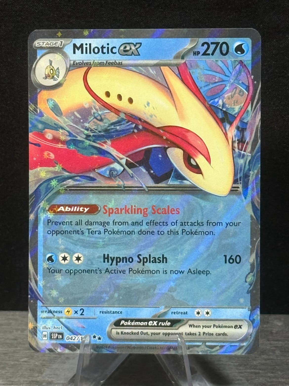 Milotic ex 42/191, S&V Surging Sparks, Double Rare Holo, Pokemon TCG, NM