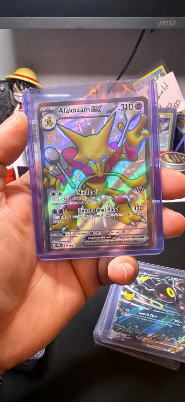 Alakazam ex 215 Shiny Ultra Rare - SV: Paldean Fates Pokemon 2024