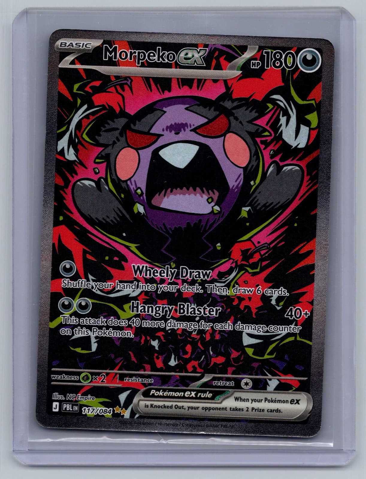 2026 Pitch Black Morpeko EX SIR #117/84
