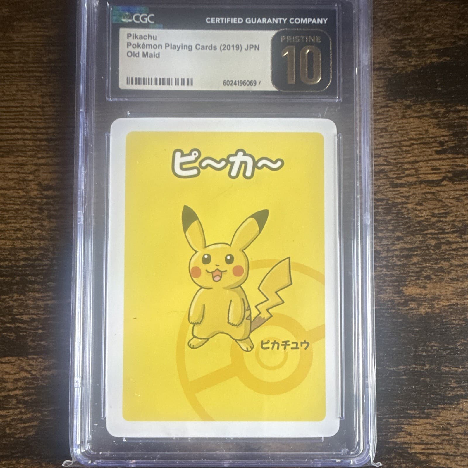 CGC Pristine 10 Pikachu Old Maid (2019) Pokemon Playing Cards JP
