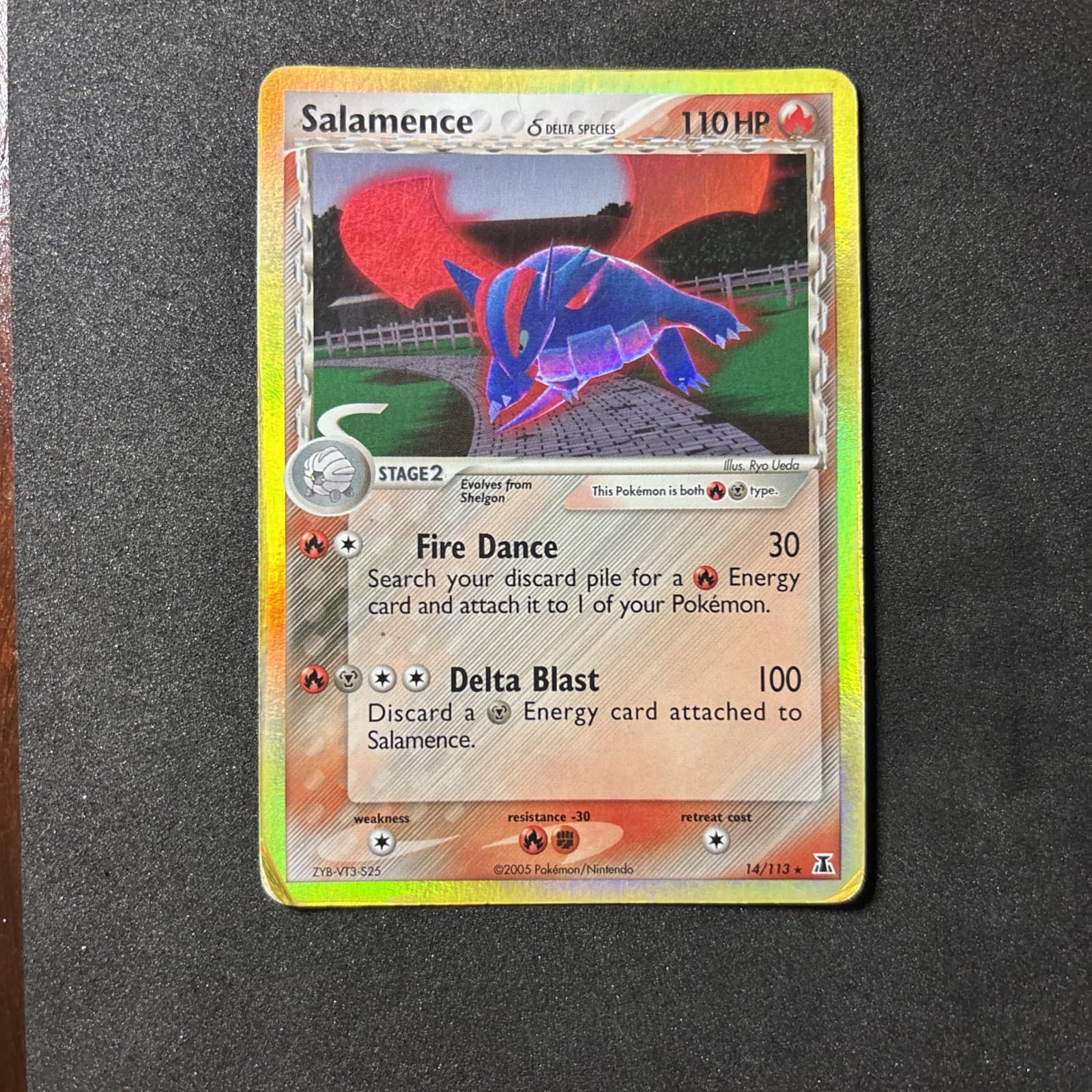 Pokemon Salamence Delta Species 14/113 (2005) Holo Rare English