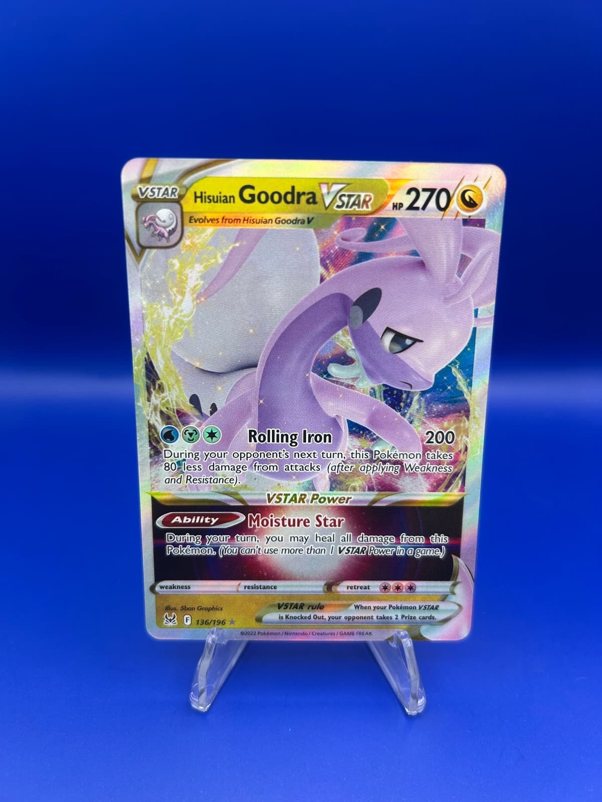 Hisuian Goodra VSTAR 136/196 - SWSH11: Lost Origin Pokemon TCG