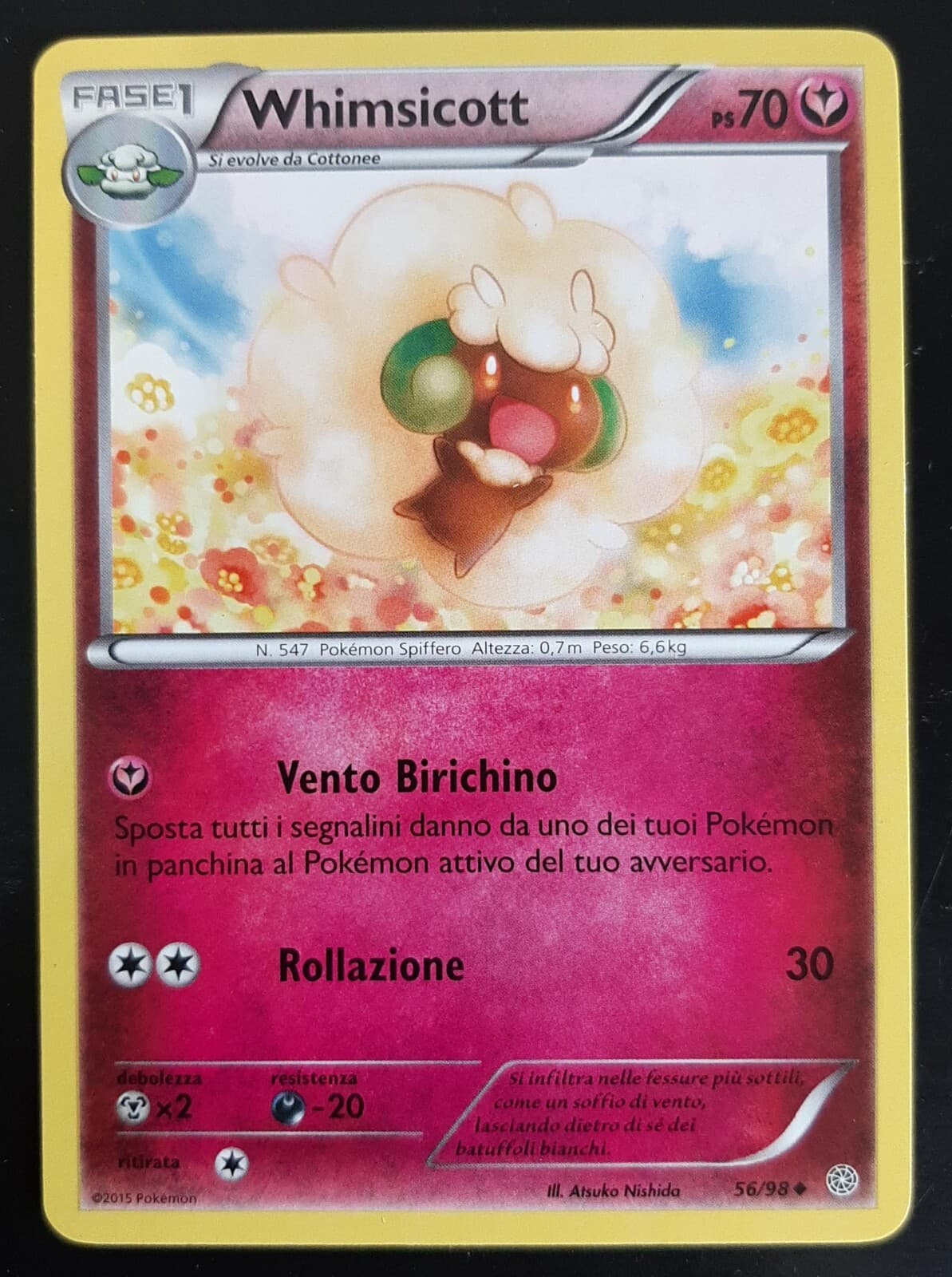 WHIMSICOTT 56/98 in Italiano POKEMON Antiche Origini