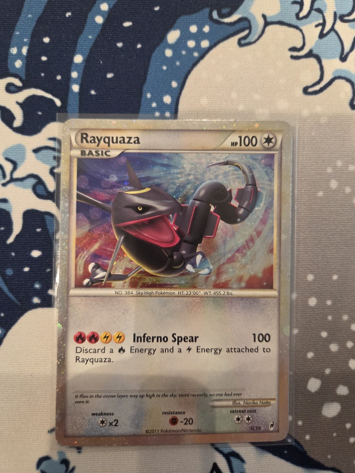 Shiny Rayquaza Sl10 COL Call of Legends rare legendary pokemon Vintage HG/SS MP