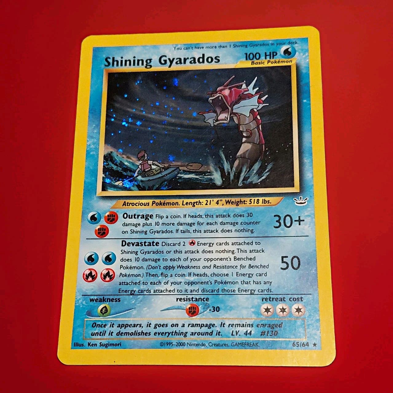 Shining Gyarados 65/64 Neo Revelation Holo Secret Rare English 2000