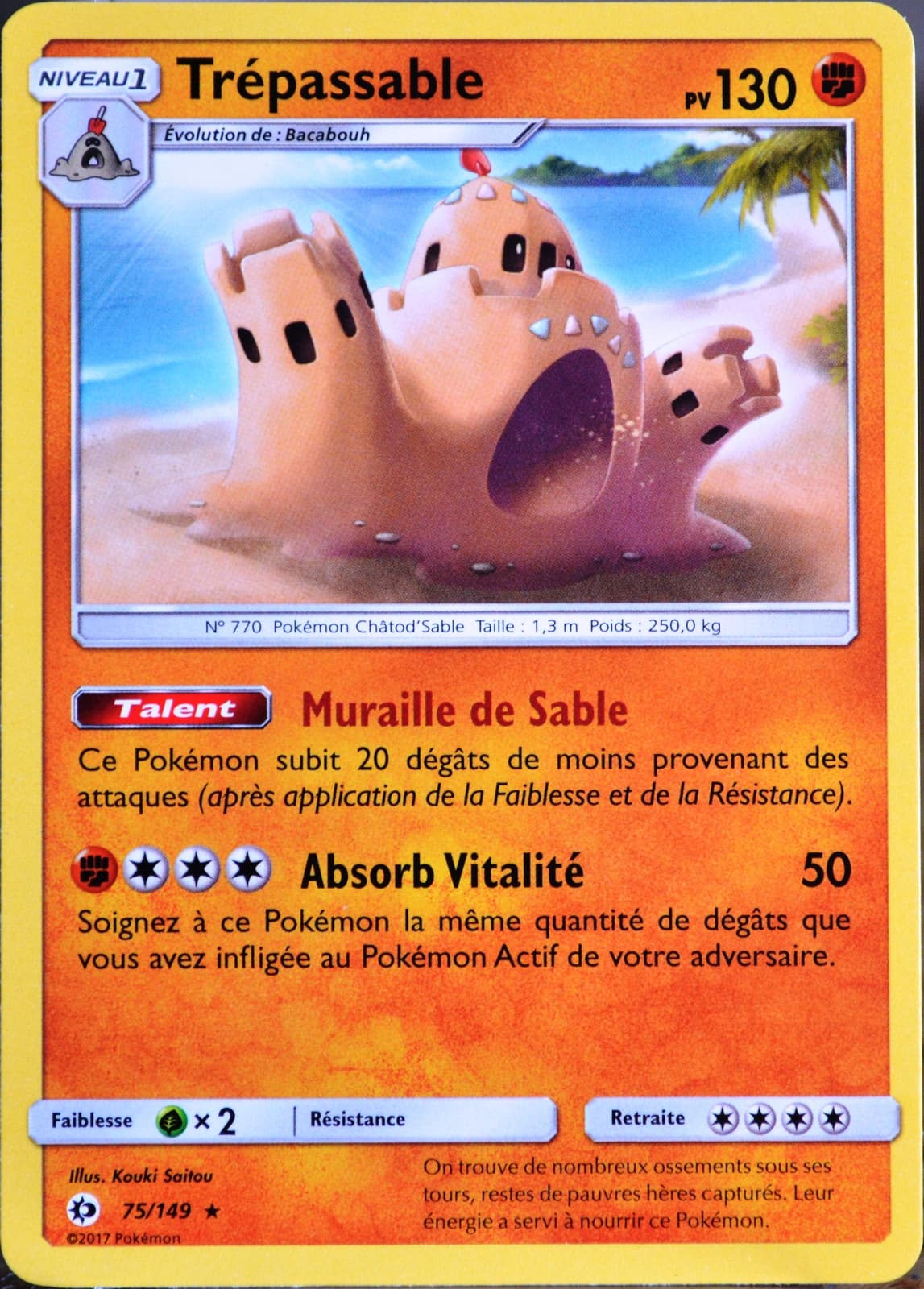 carte Pokémon 75/149 Trépassable 130 PV SM1 - Soleil et Lune NEUF FR
