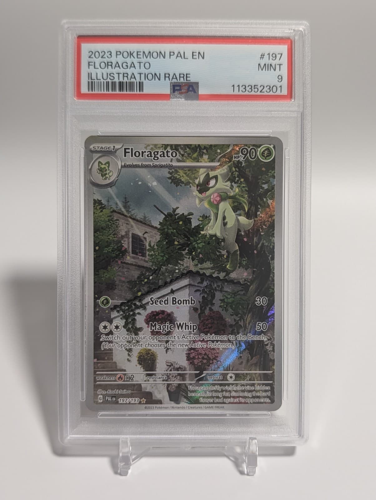 Floragato 197/193 Sv02: Paldea Evolved Holo PSA 9