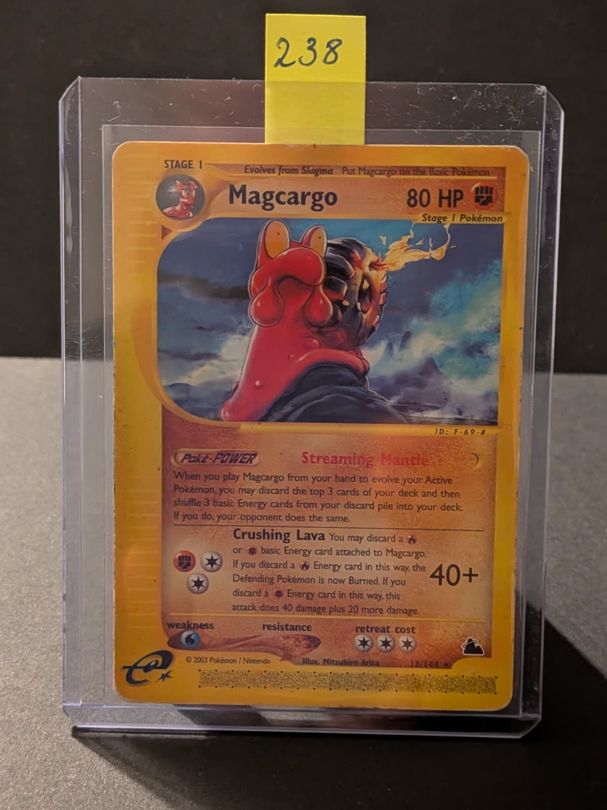 Pokemon Karte TCG Magcargo 18/144 E-Card 2003 Rare