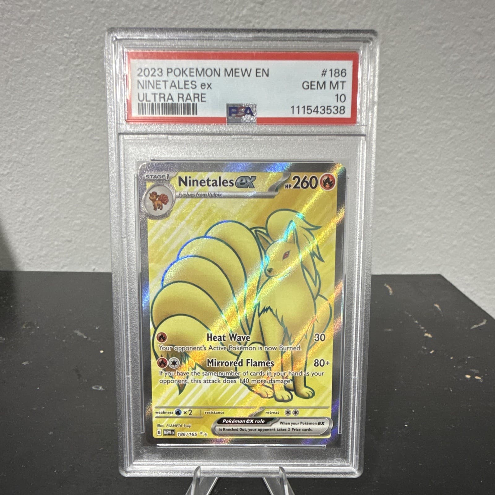 The Pokémon Company Ninetales ex 186/165 SV 151 Ultra Rare Holo PSA 10 260 HP