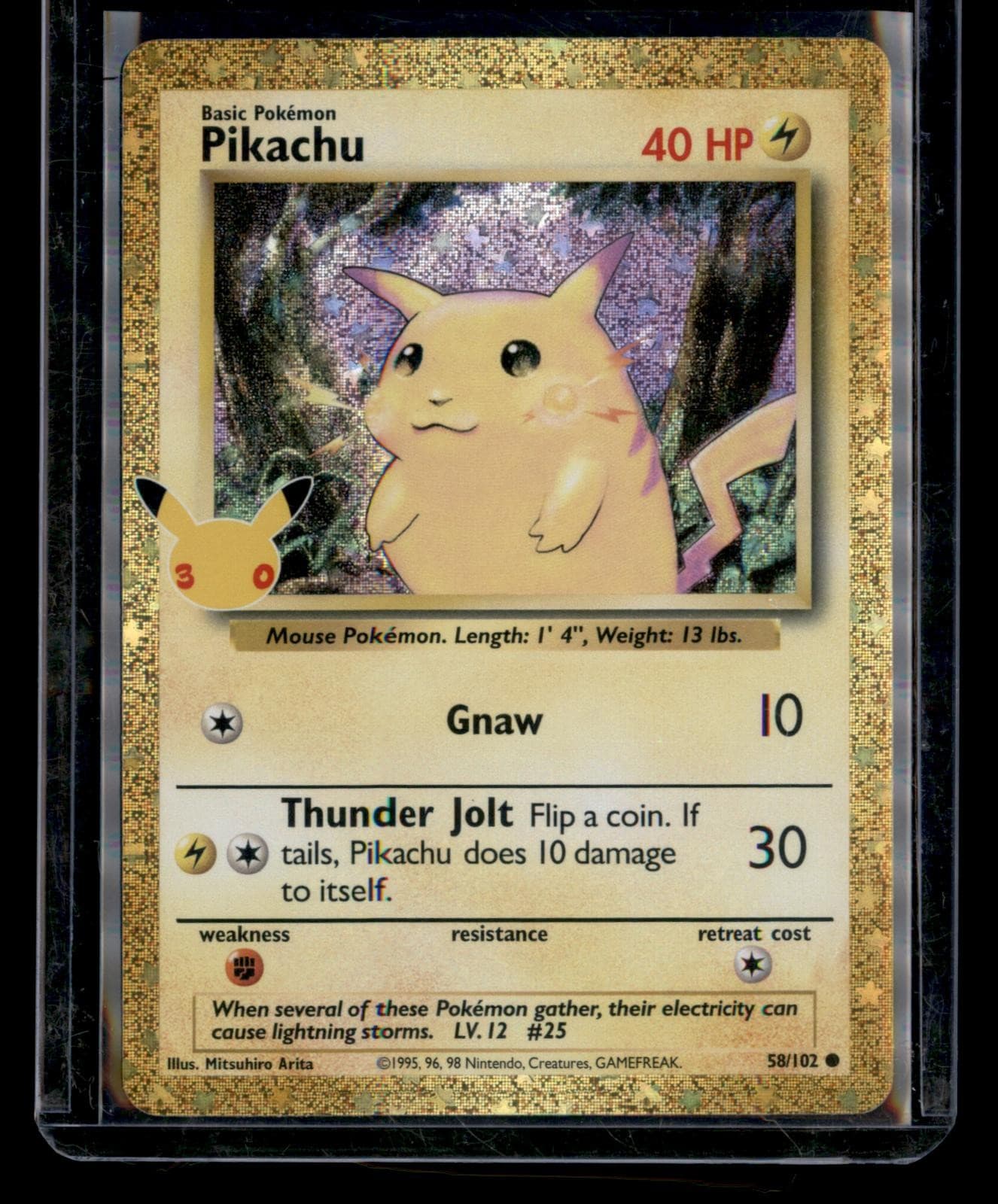 Pikachu 58/102 Holo ME: 30th Celebration Classic Collection Pokemon NM/M