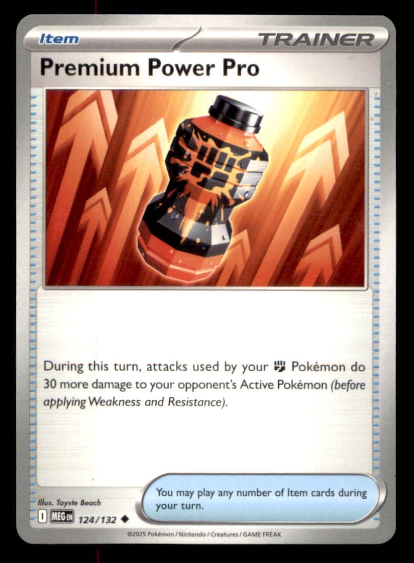 Premium Power Pro 124/132 UC Mega Evolution Pokemon NM/M