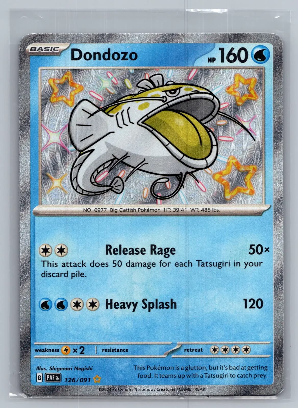 Dondozo #126/91 2024 Paldean Fates Pokemon TCG