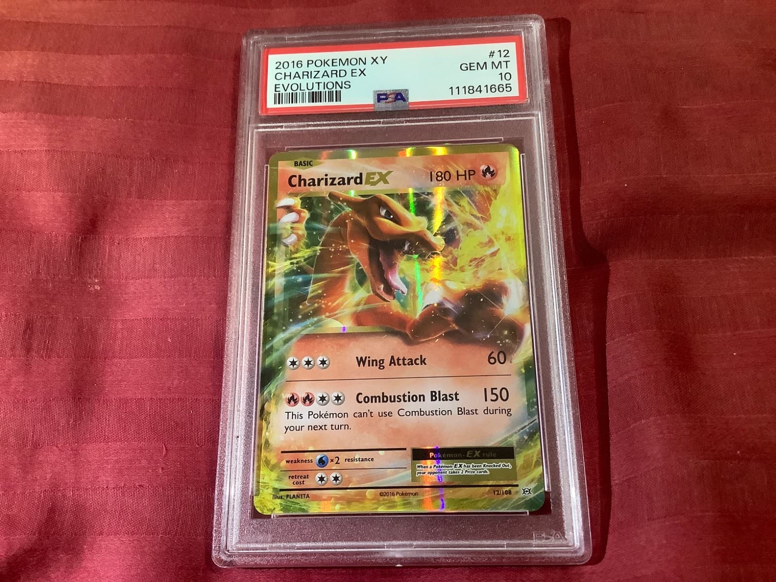 2016 Pokemon XY Evolutions #12 Charizard EX PSA 10