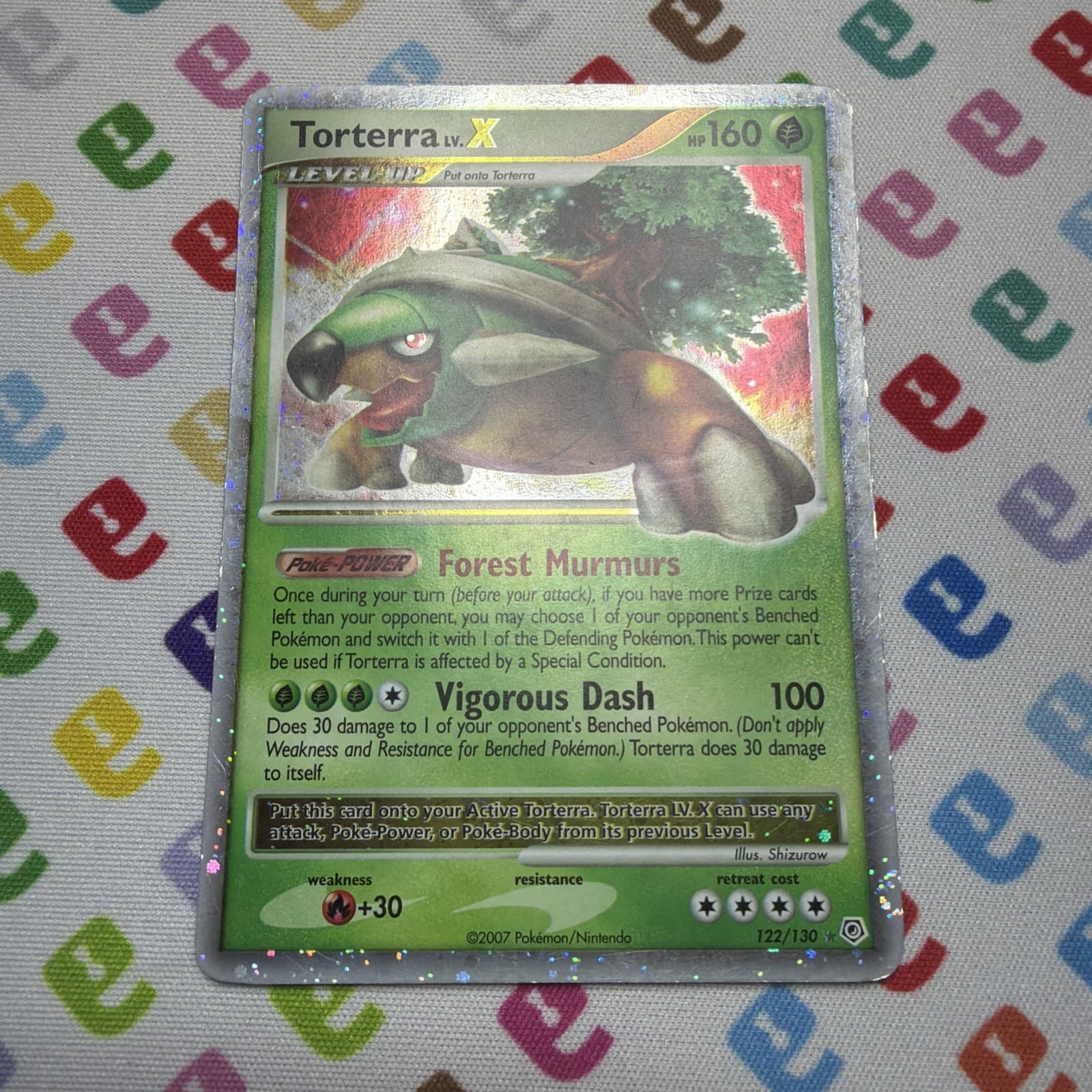 Pokémon TCG Torterra LV.X Diamond & Pearl 122/130 Holo Rare Holo MP