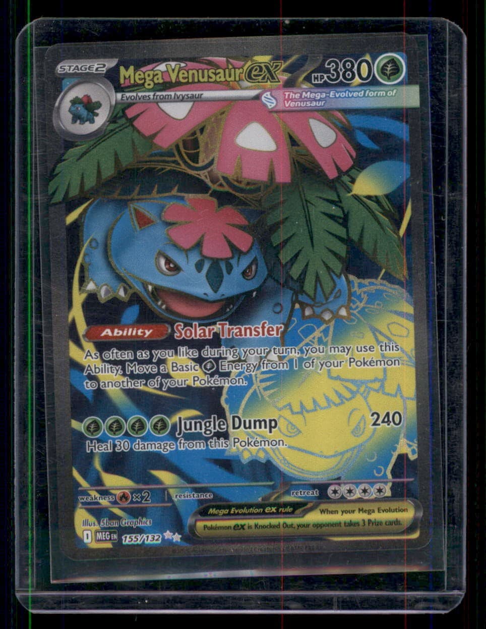 Mega Venusaur ex Holo Ultra Rare ME01: Mega Evolution 155/132 NM