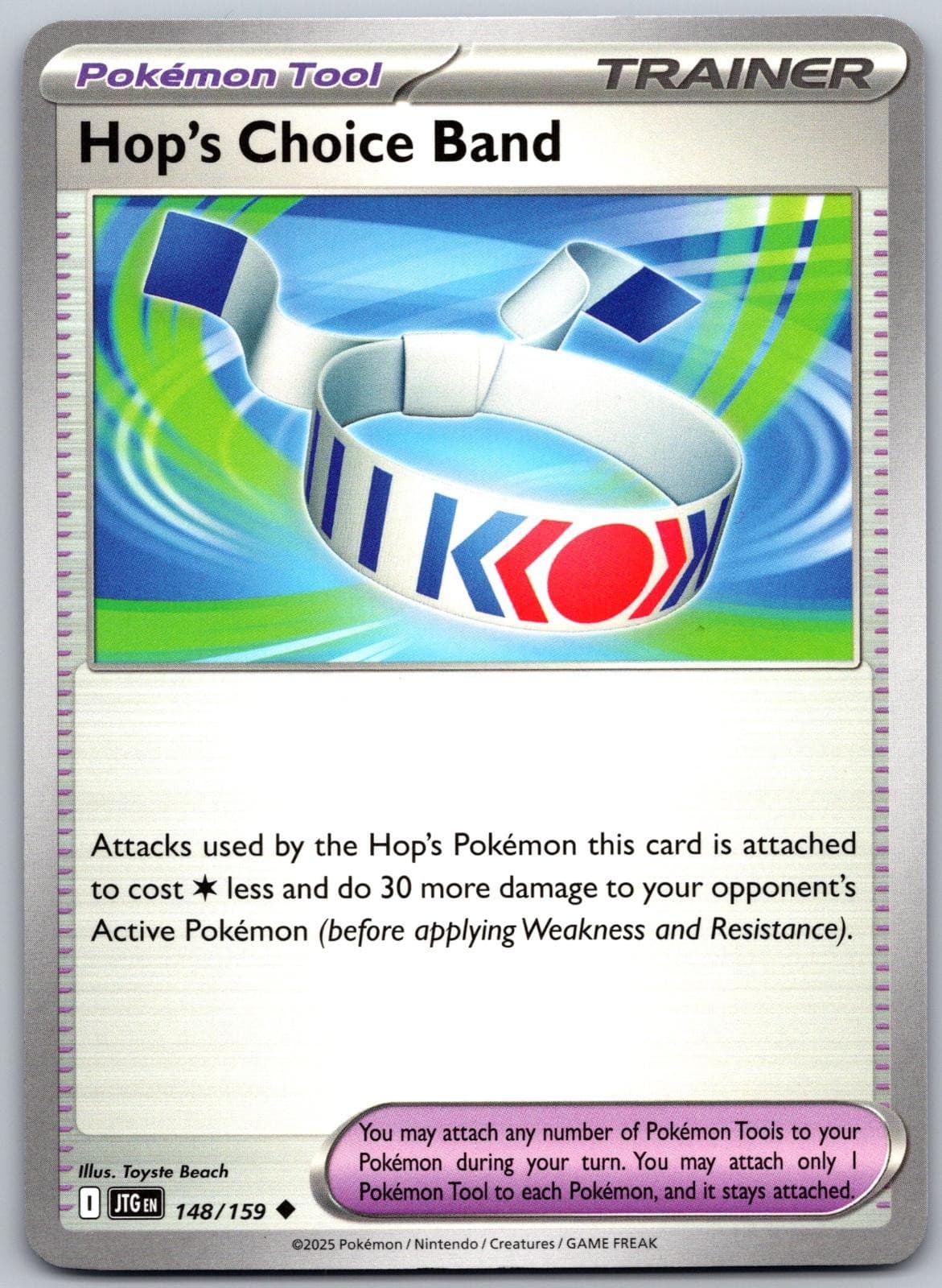 Hop's Choice Band 148/159 Uncommon Journey Together Pokemon Near Mint