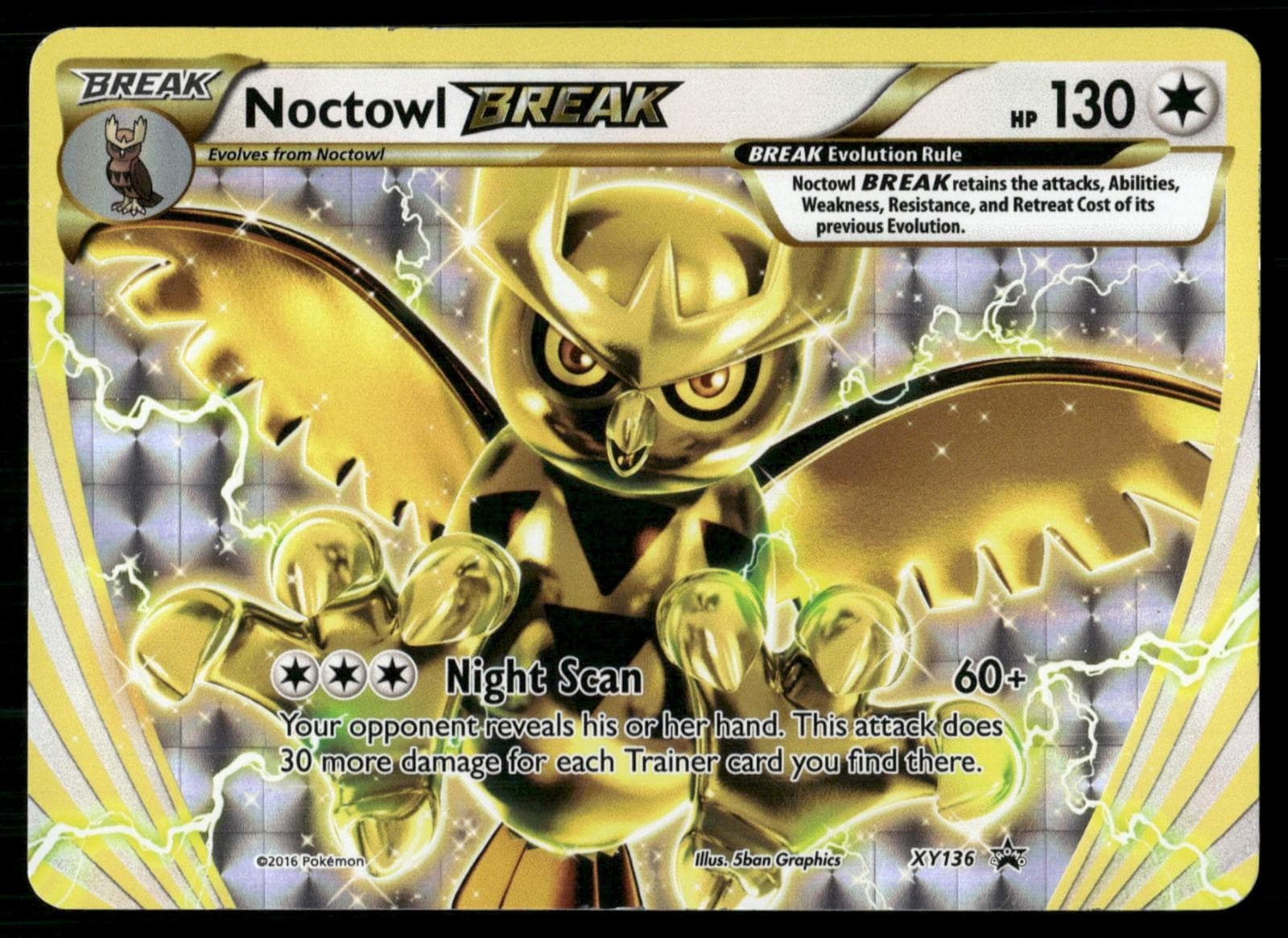 Noctowl BREAK XY136 Holo Promo XY Promo Pokemon Near Mint
