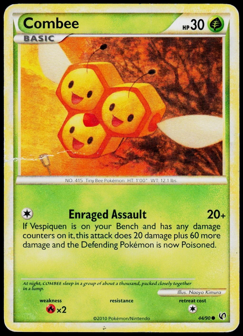 Combee 44 HGSS Undaunted - Pokemon NM/M (Common)
