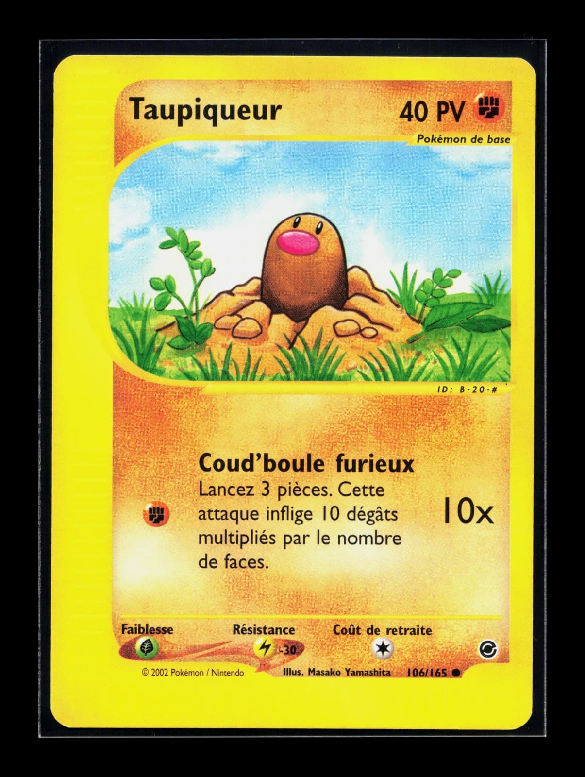 Carte Pokémon Taupiqueur 106/165 Expédition Wizards FR