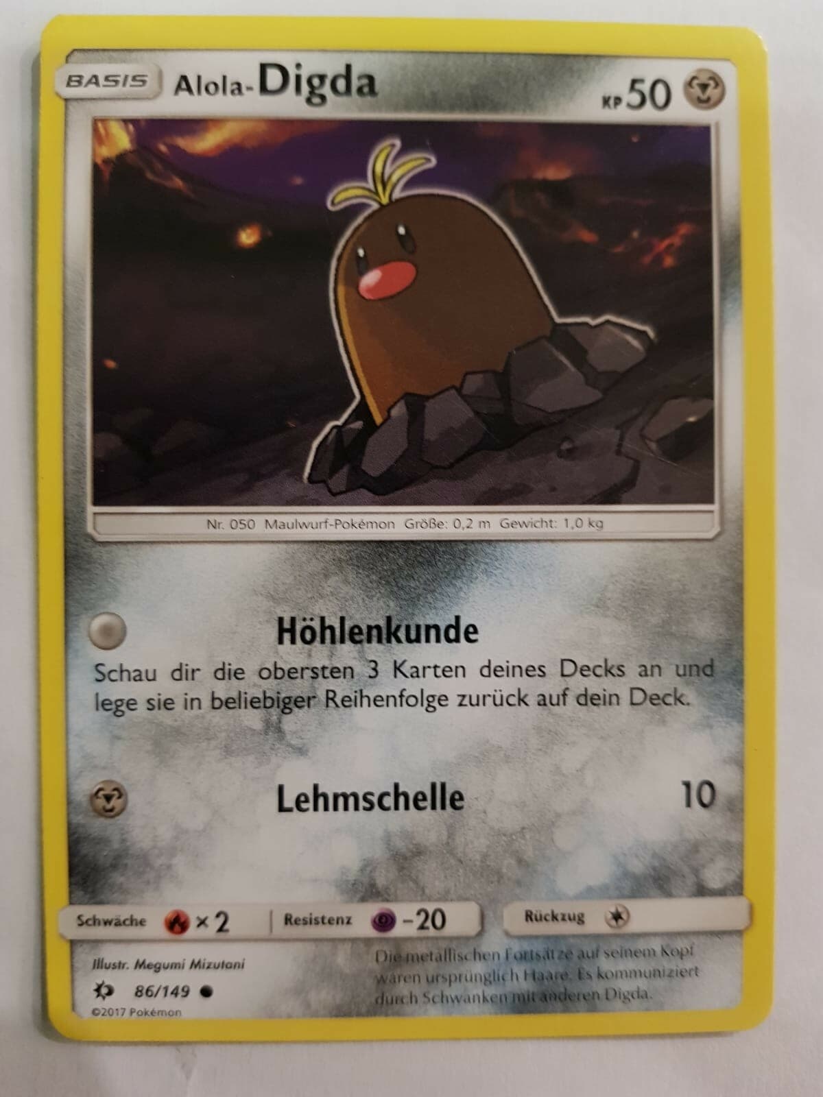 SM 01 Sonne & Mond/Deutsch - Alola-Digda – 86/149 •