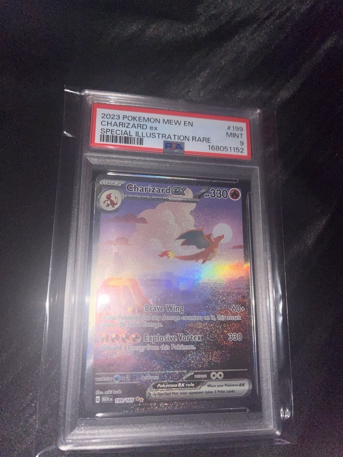 Pokemon Charizard ex PSA 9 2023 SV 151 199/165 SIR Holo English