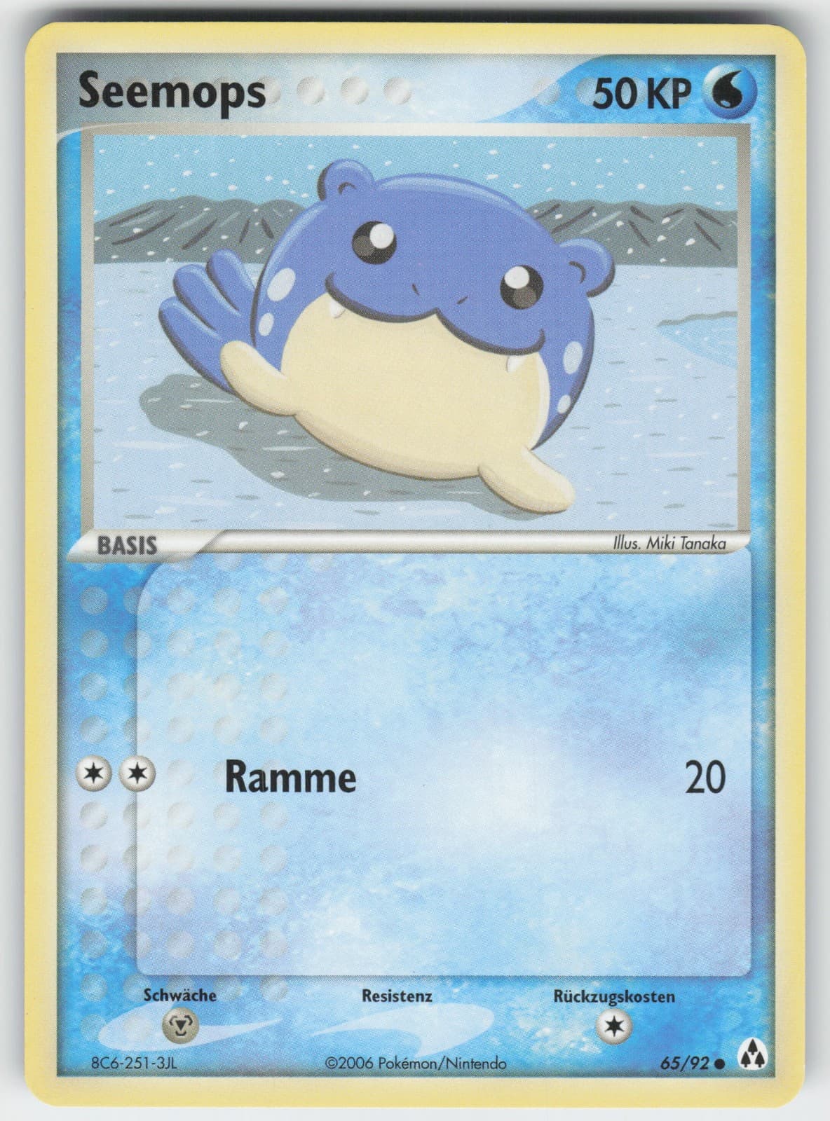 Pokémon Seemops 65/92 DE Common EX Legend Maker 2006