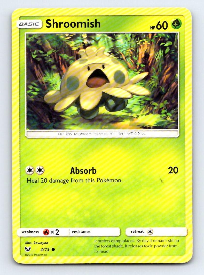 Shroomish 4/73 Common Shining Legends Pokemon