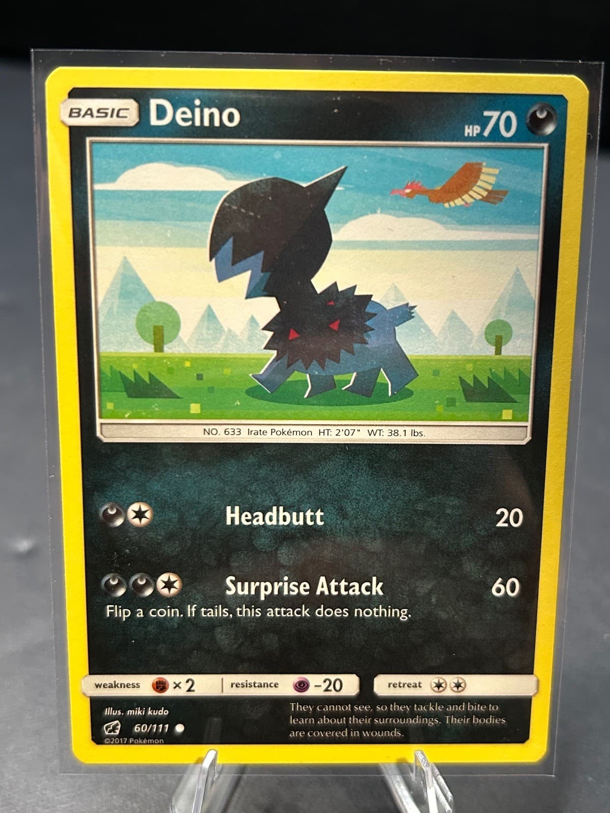 Pokemon - Deino 60/111 Common Crimson Invasion - NM