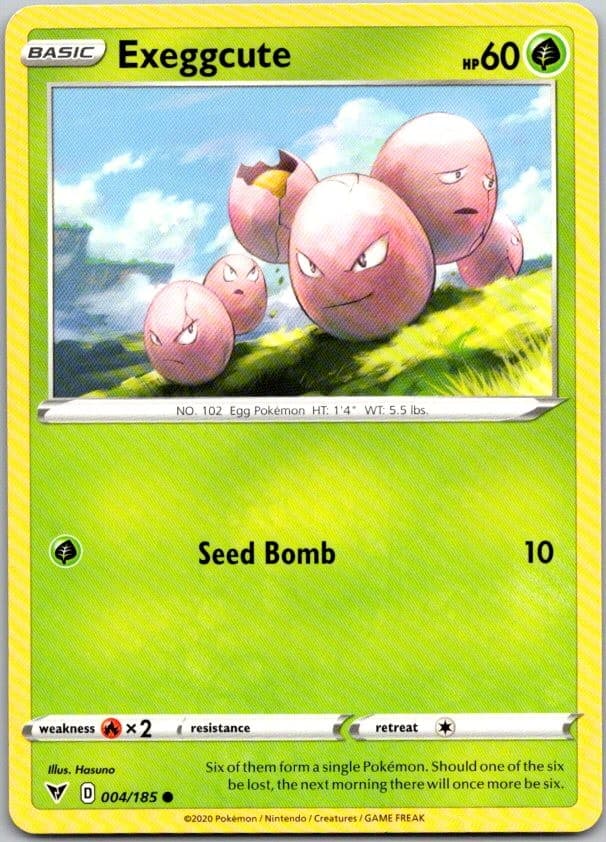 Exeggcute Common SWSH04: Vivid Voltage 004/185 NM