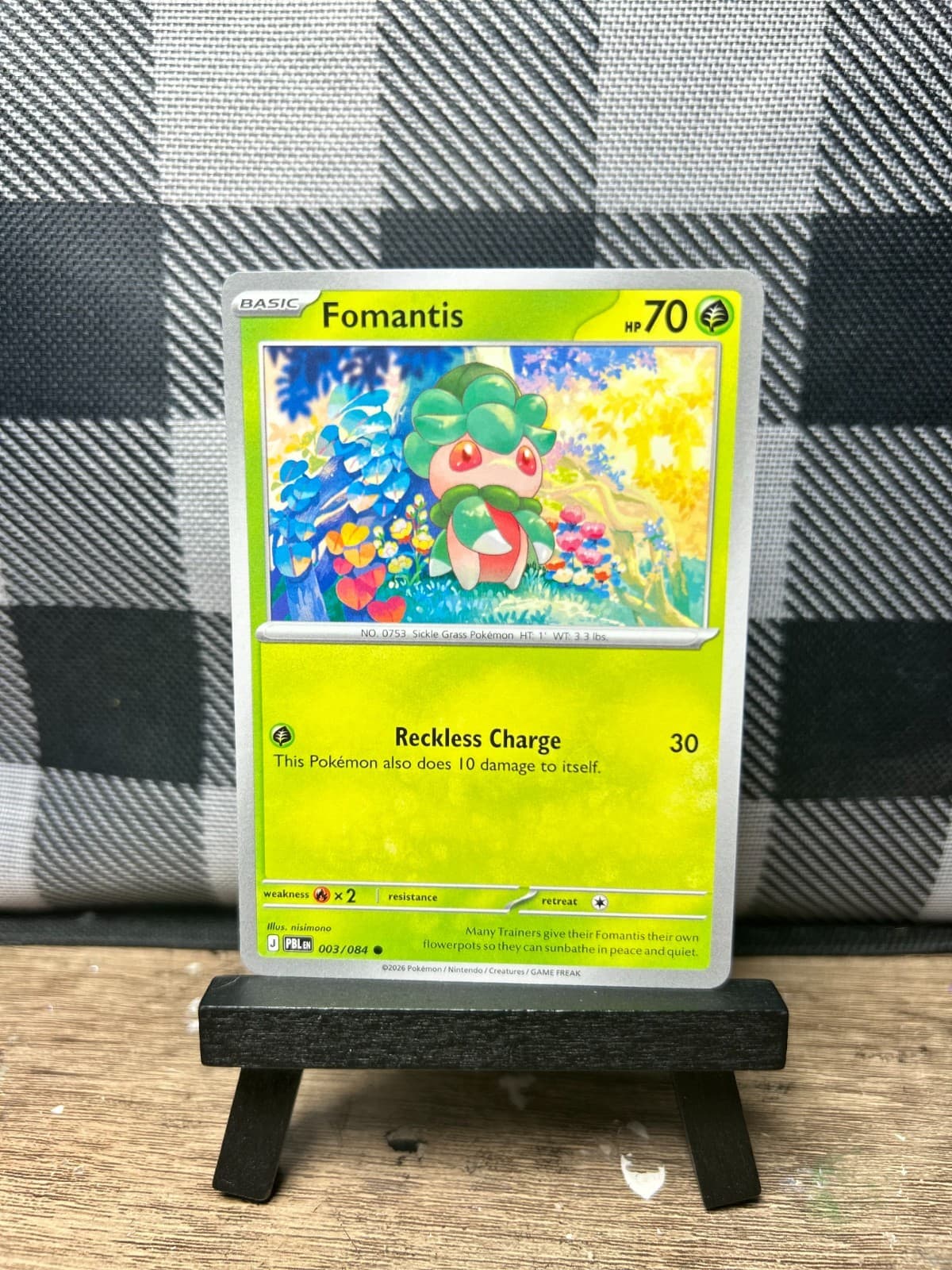 Pokemon TCG: Fomantis 3/84, Pitch Black