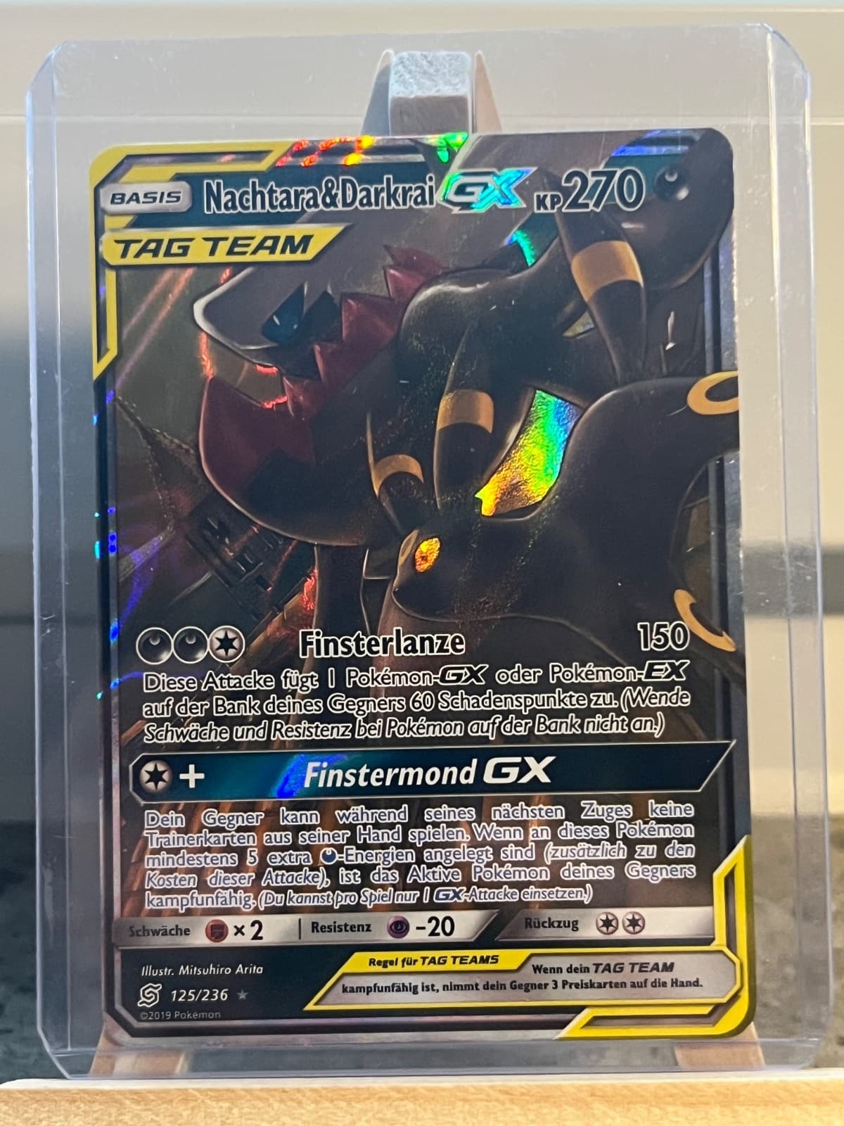 Pokémon Nachtara & Darkrai GX 125/236 Bund der Gleichgesinnten Deutsch