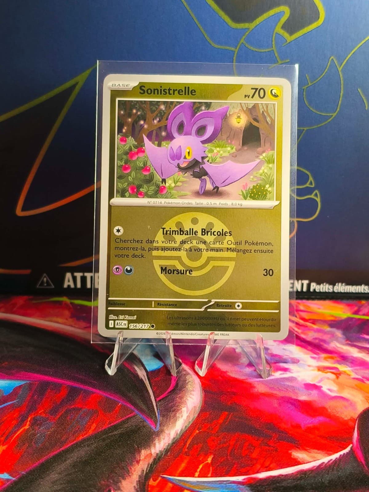Carte Pokemon - Sonistrelle 156/217 Pokeball - ASC Héros Transcendants 2.5 FR