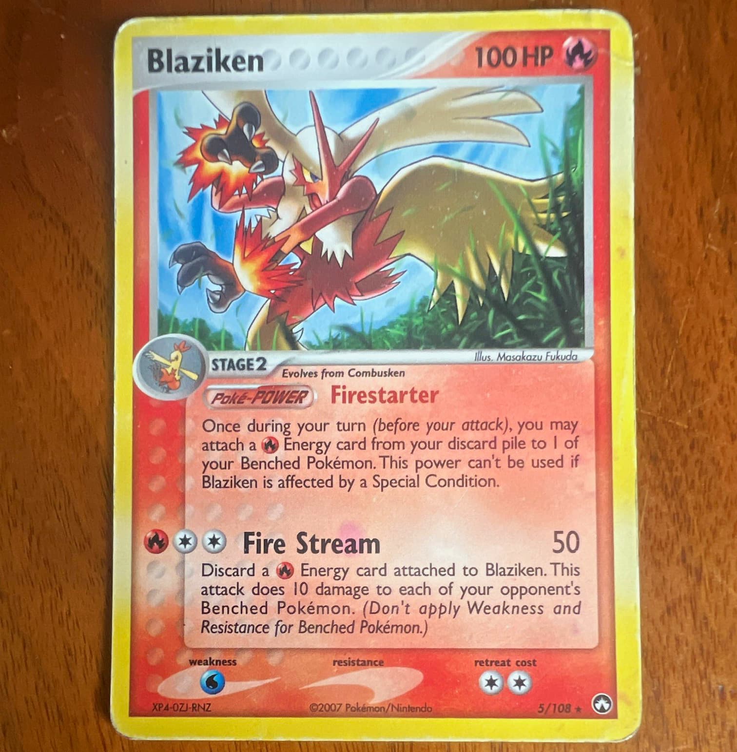 Pokémon TCG Blaziken Holo Rare EX Power Keepers 5/108 English 2007 100 HP