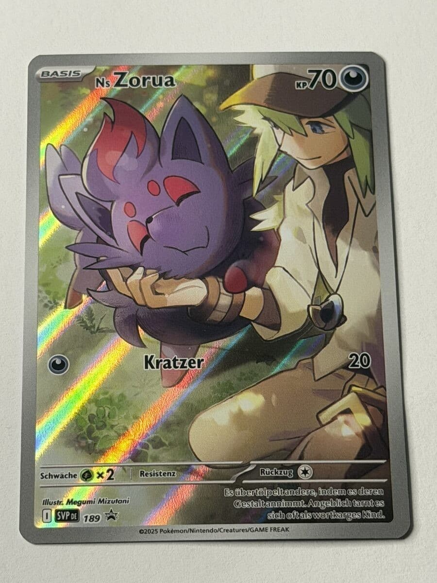 Pokémon Ns Zorua 189 SVP Promo Black Star Promo Deutsch NM