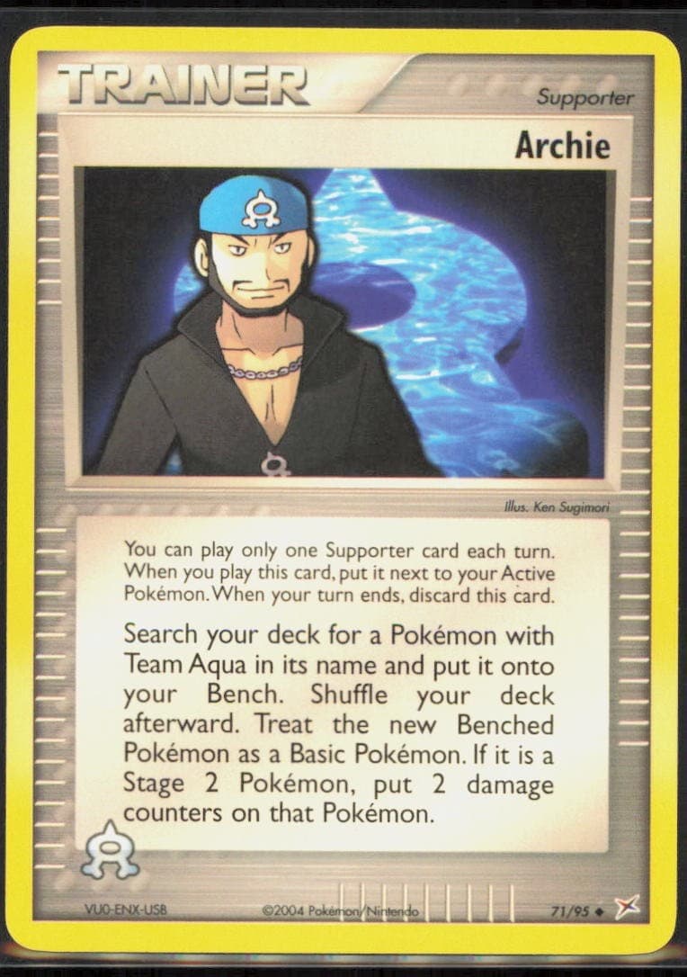 Archie Uncommon Team Magma vs Team Aqua #71/95 [Near Mint] Pokemon TCG