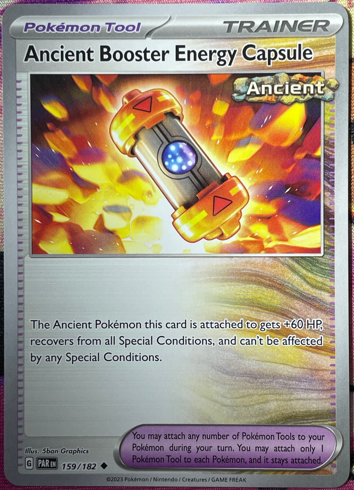 Ancient Booster Energy Capsule - 159/182 - Paradox Rift Pokemon 2023