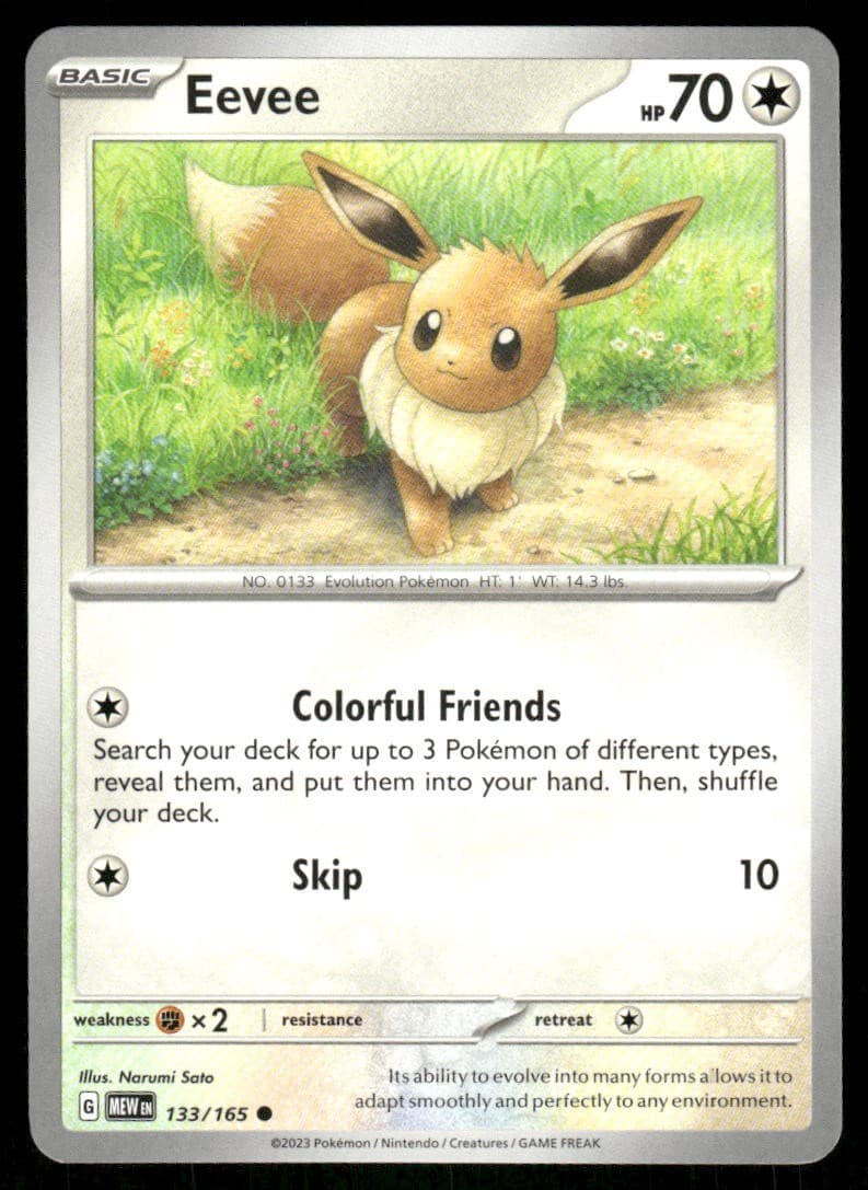 Eevee 133/165 - 151 - Common NM