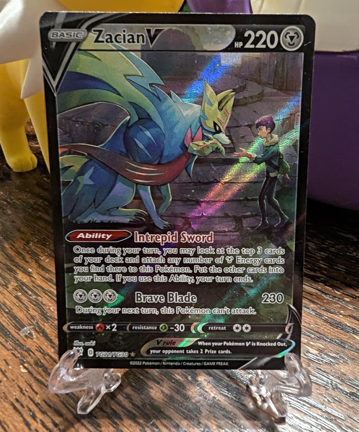 Zacian V TG21/TG30 Astral Radiance Trainer Gallery Holo Pokemon Card NM