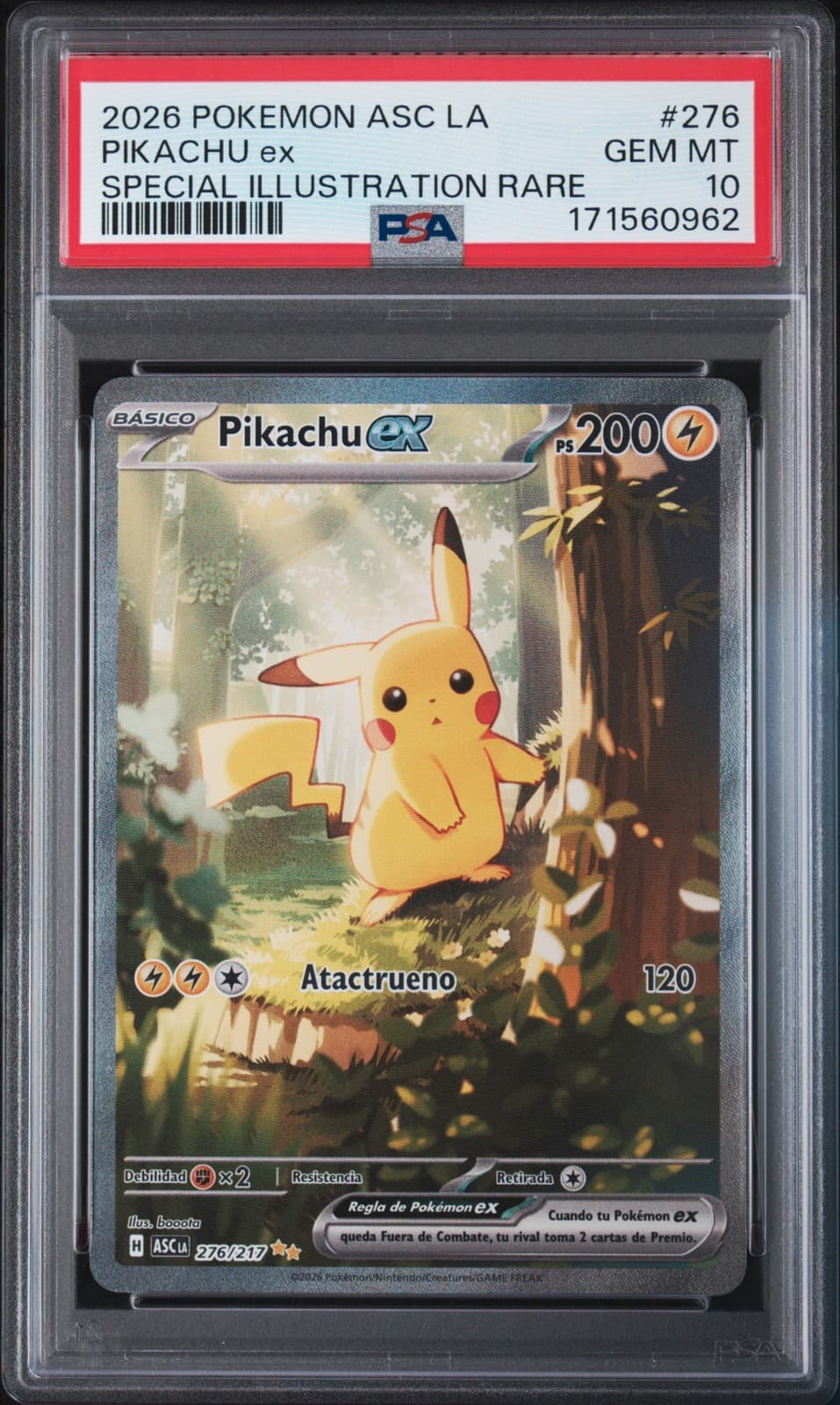 2026 POKEMON LATIN AMERICAN ASC LA-ASCENDED HEROES #276 PIKACHU EX PSA 10