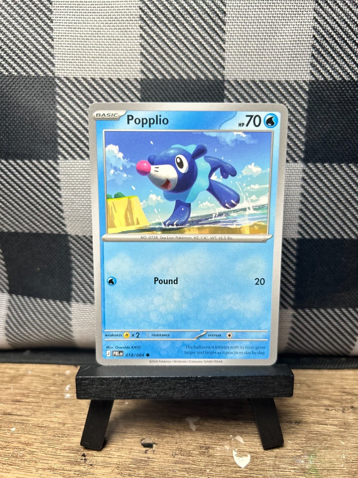 Pokemon TCG: Popplio 18/84, Pitch Black