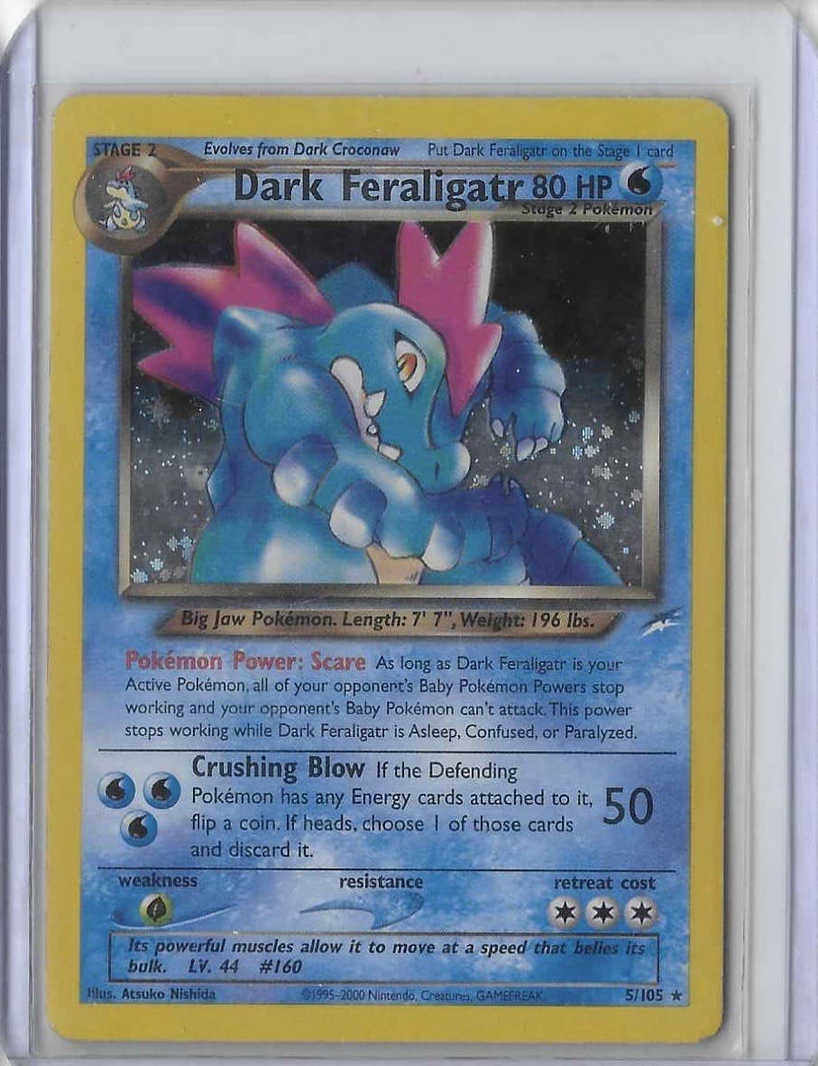 Pokemon Dark Feraligatr 5/105 Neo Destiny Holo Rare Unlimited English