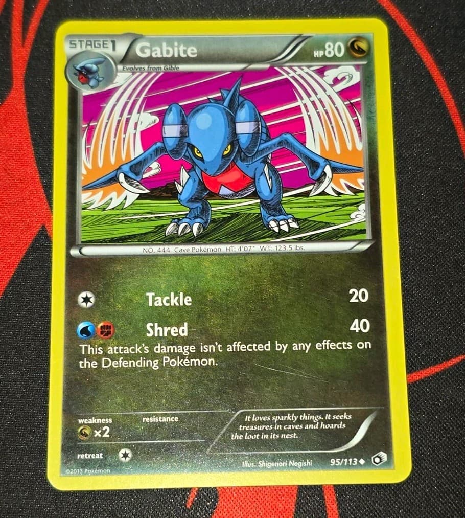 Gabite 95/113 Legendary Treasures Regular Shigenori Negishi Pokémon TCG 