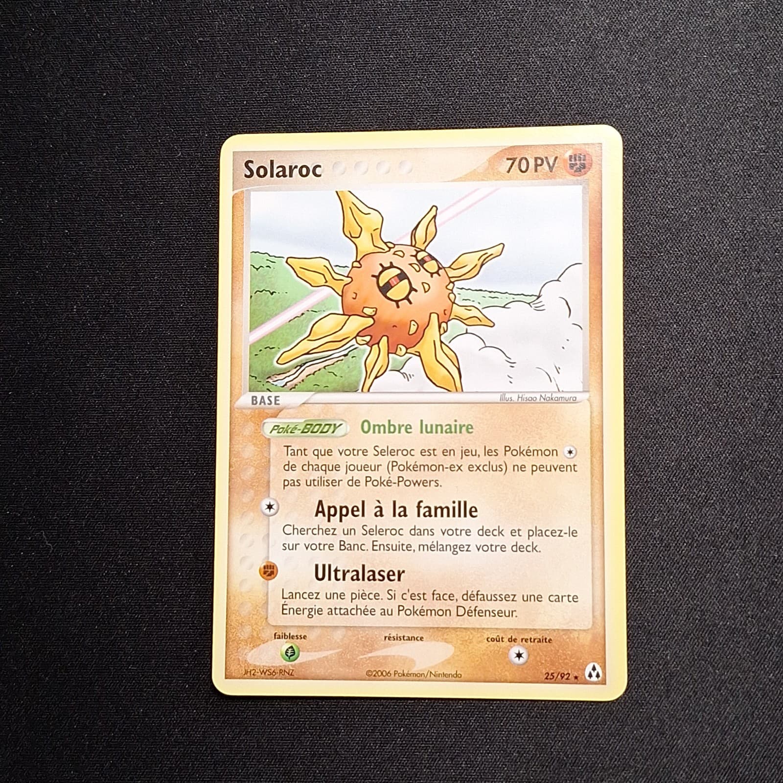Solaroc 25/92 EX Créateurs de Légendes Carte Pokemon FR