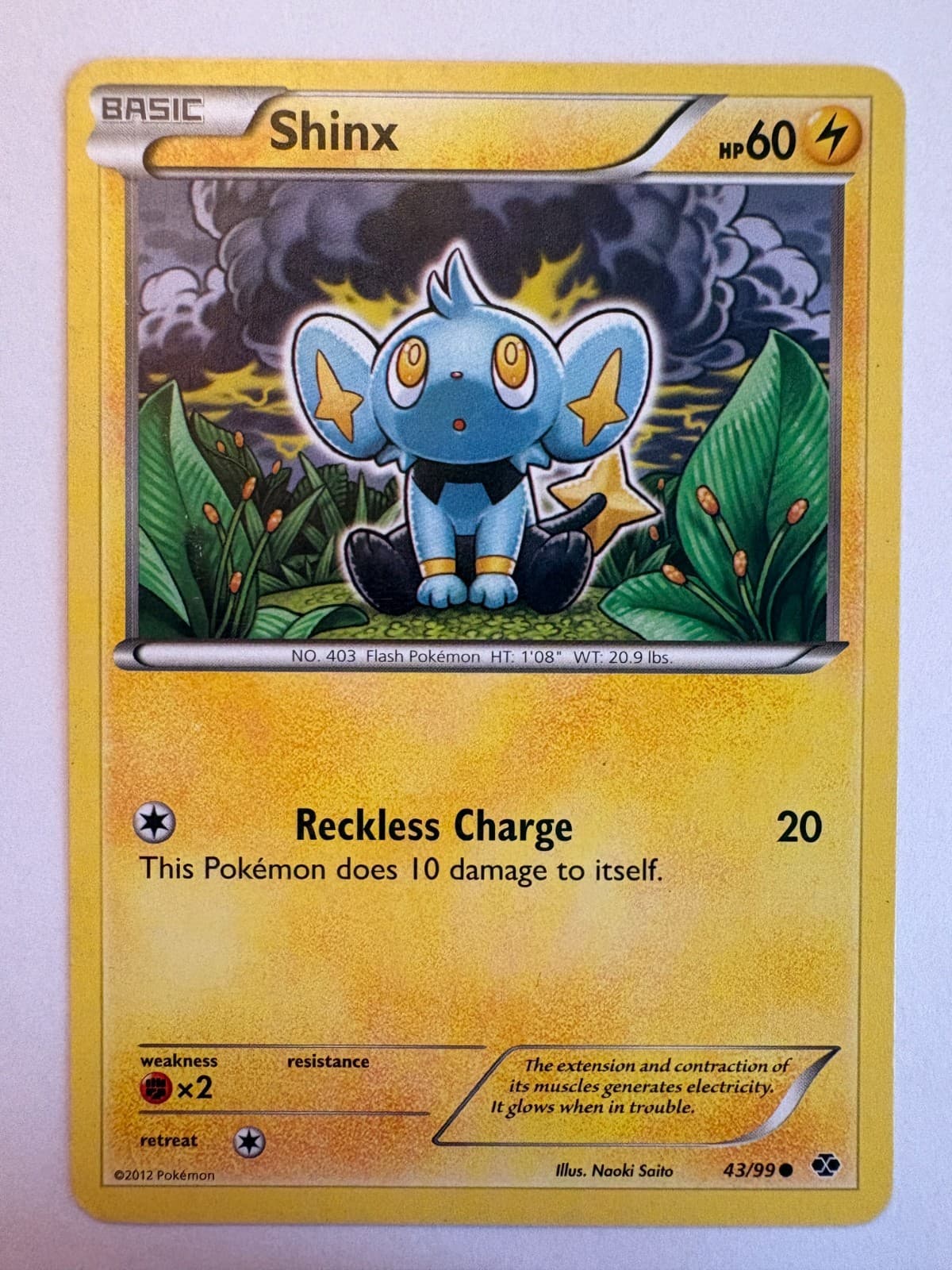 Shinx 43/99 Next Destinies Pokemon Card