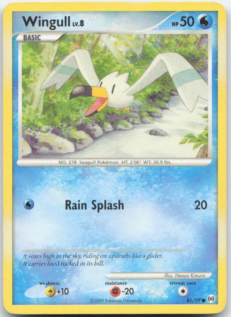 Wingull 81/99 Common Arceus Pokemon Moderately Played